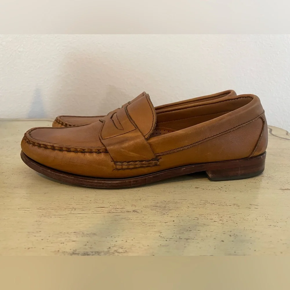 Allen Edmonds Cavanaugh Slip On Dress Penny Loafer Calfskin Leather Men Sz 8.5 A